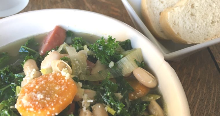 White Bean and Kale Soup from Canadian Living