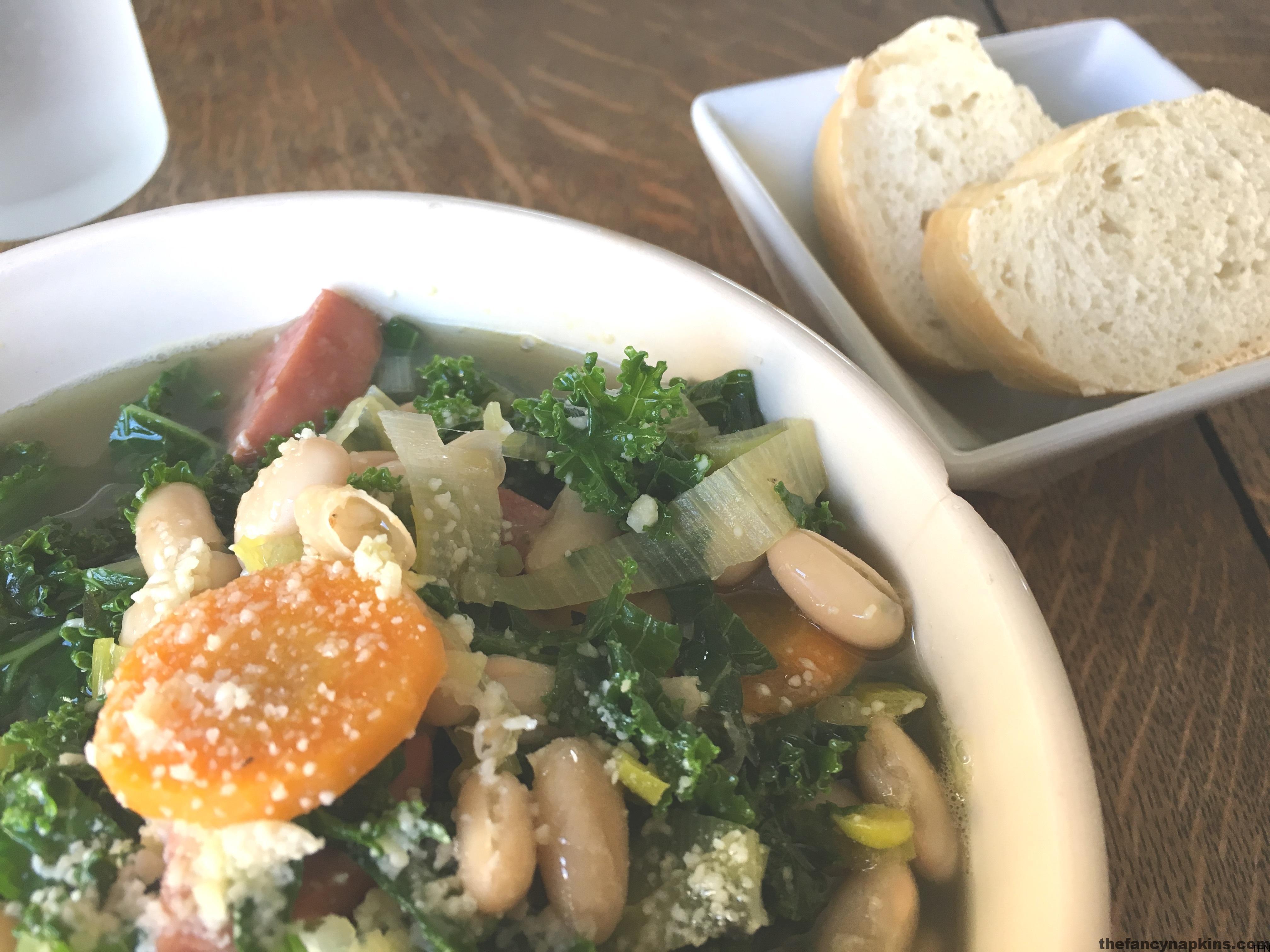 White Bean and Kale Soup from Canadian Living