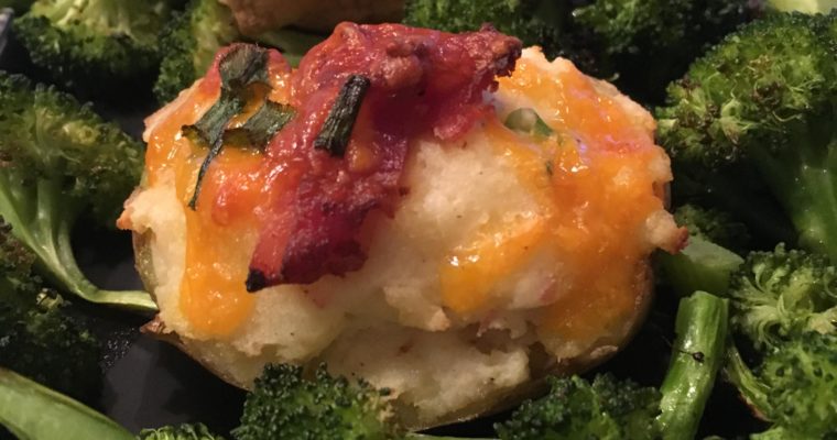 Twice Baked Potatoes with Broccoli