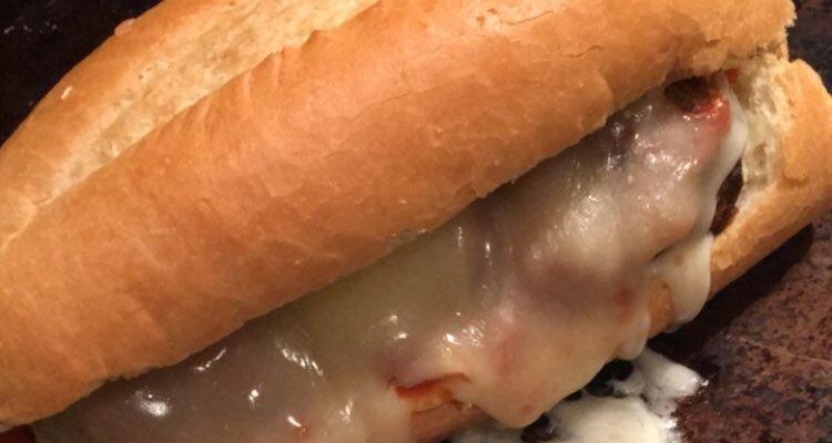 Cheesy Italian Meatball Sandwich