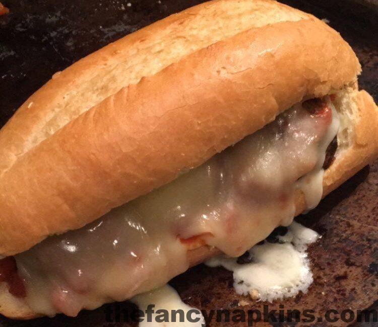 Cheesy Italian Meatball Sandwich