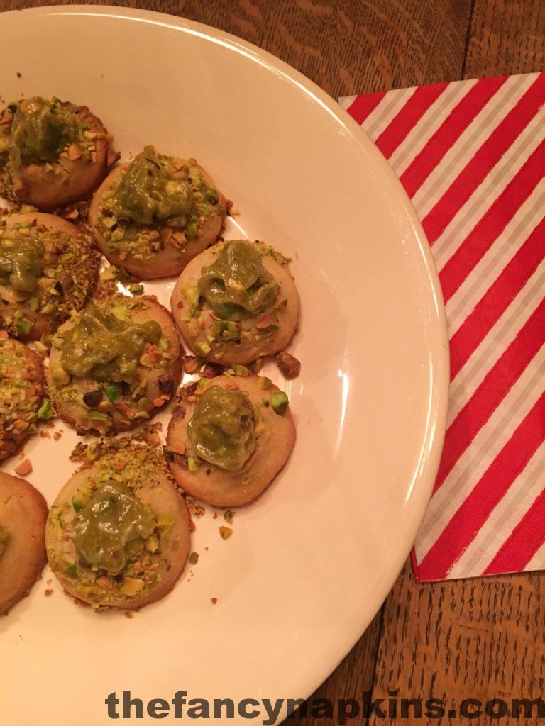 Pistachio Thumbprint Cookies