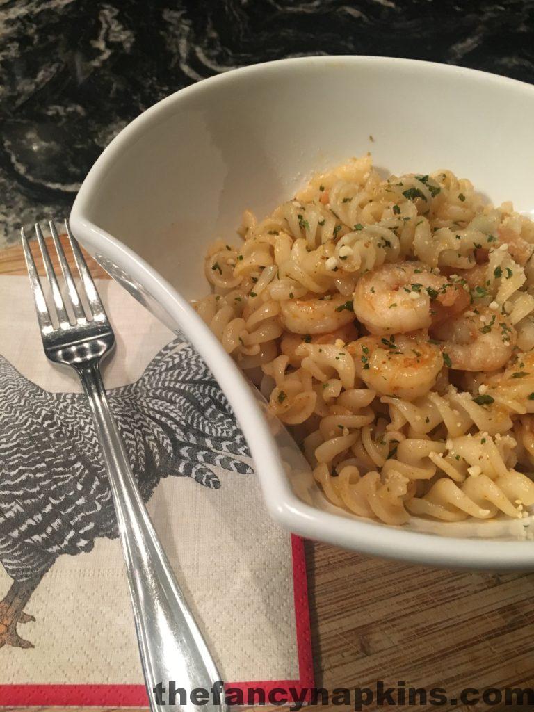 Shrimp Scampi for one