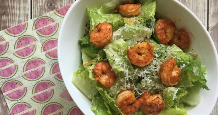 Cajun Shrimp Cesar Salad