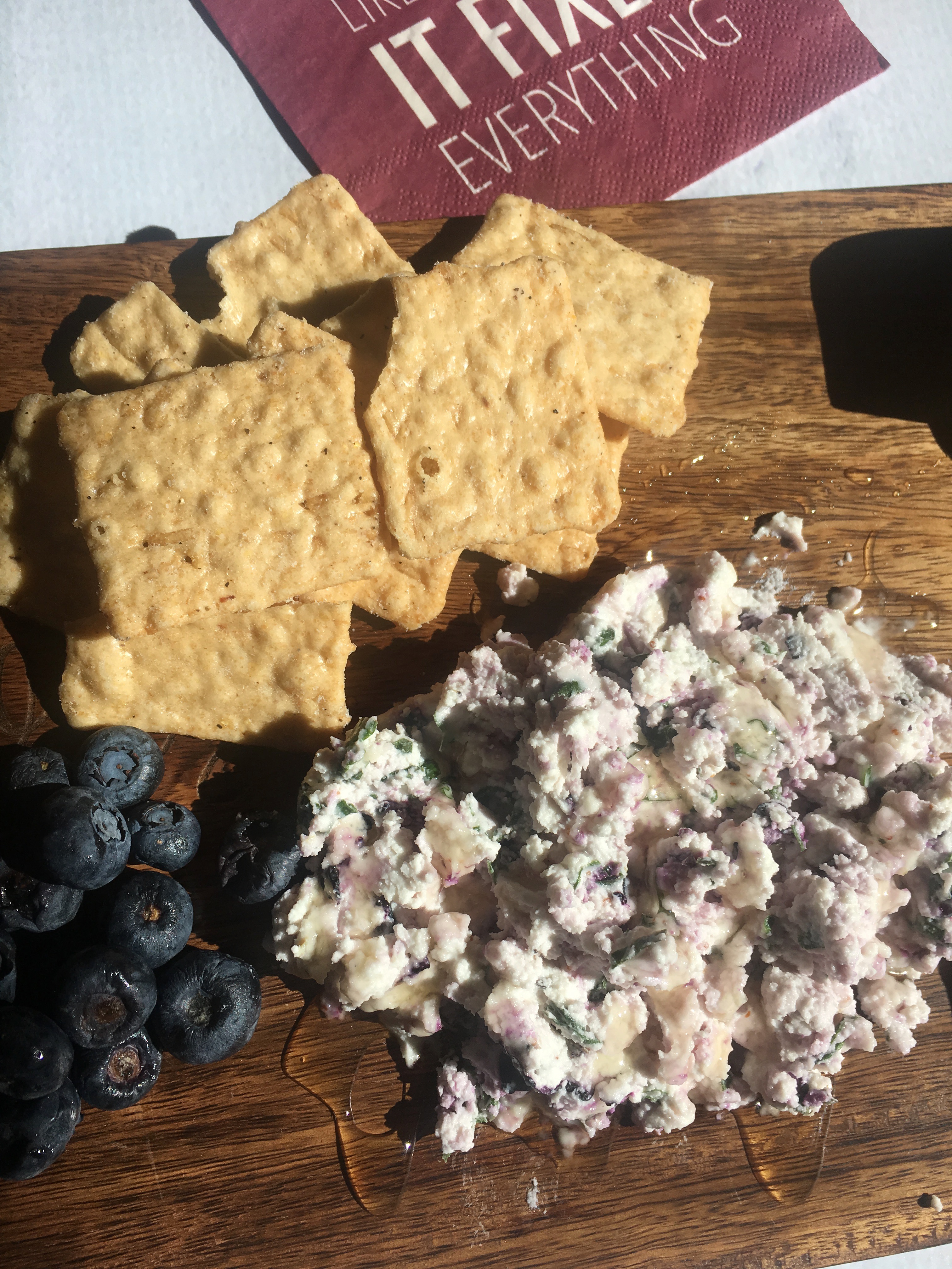 Blueberry Basil Goat’s Cheese