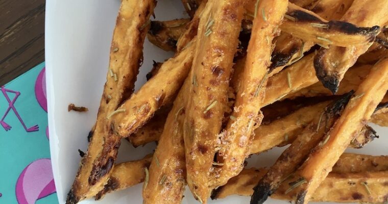 Rosemary Sweet Potato Fries with Maple Mayo