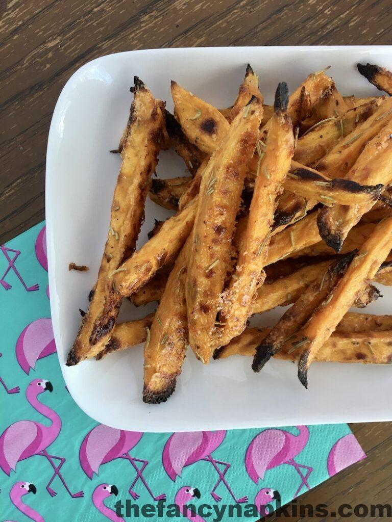 Oven baked Rosemary Sweet Potato Fries