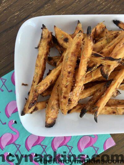 Rosemary Sweet Potato Fries with Maple Mayo